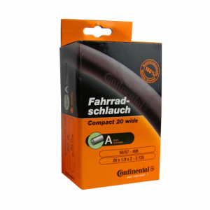 Continental Compact Wide Inner Tube 20x1.9/2.1 Dunlop 40 mm