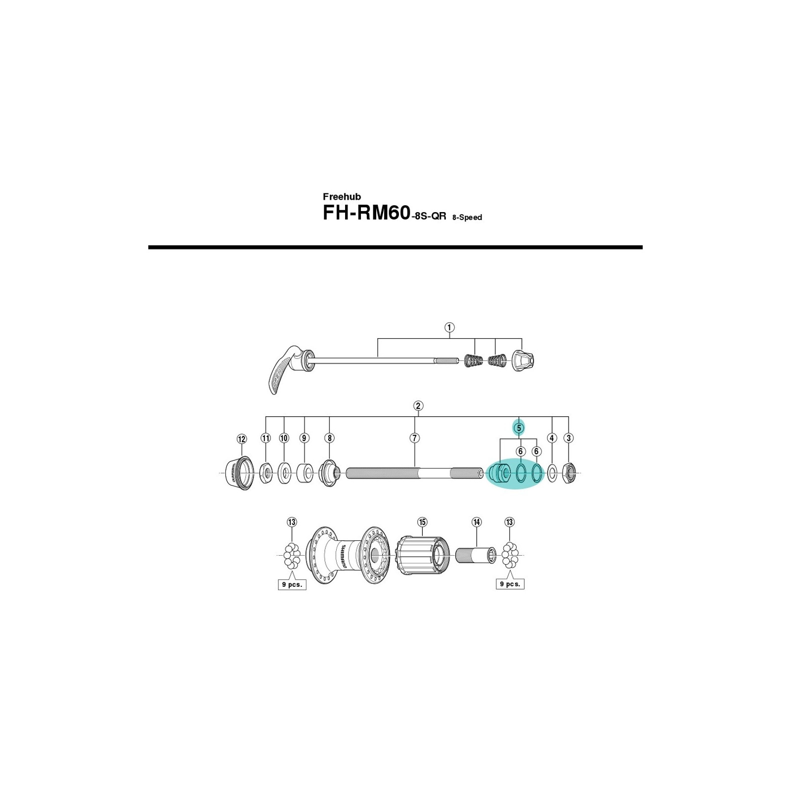 Shimano Y30G90500 Cone Hub - Left [x1]