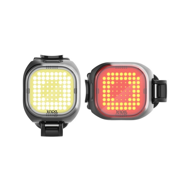 Knog Blinder Mini Twinpack Front/Rear Light Kit Square