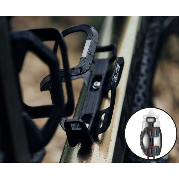 Elite Ambo Bottle Cage Side Loading - Noir