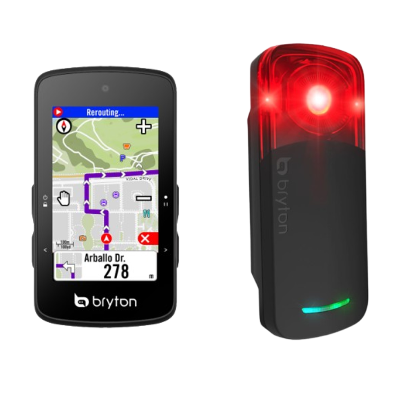 Bryton S800 Bike Computer + Gardia R300 L Radar Pack