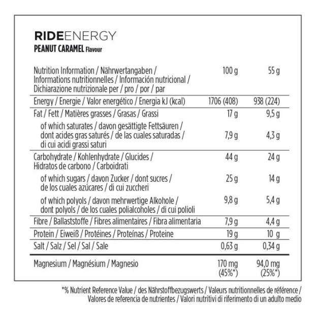 PowerBar Ride Energy Bar Peanut-Caramel - 55g