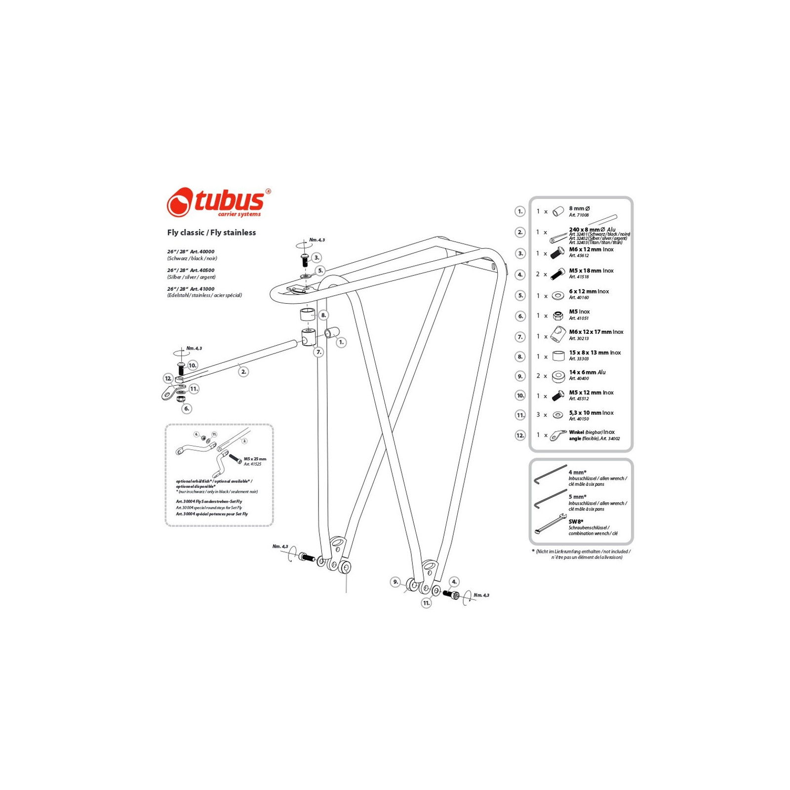 Tubus fly classic online rear rack