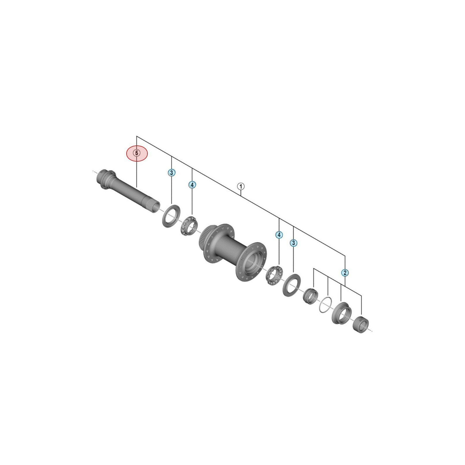 Shimano Ultegra HB-RS770 Front Hub Through Axle - 100x12 mm