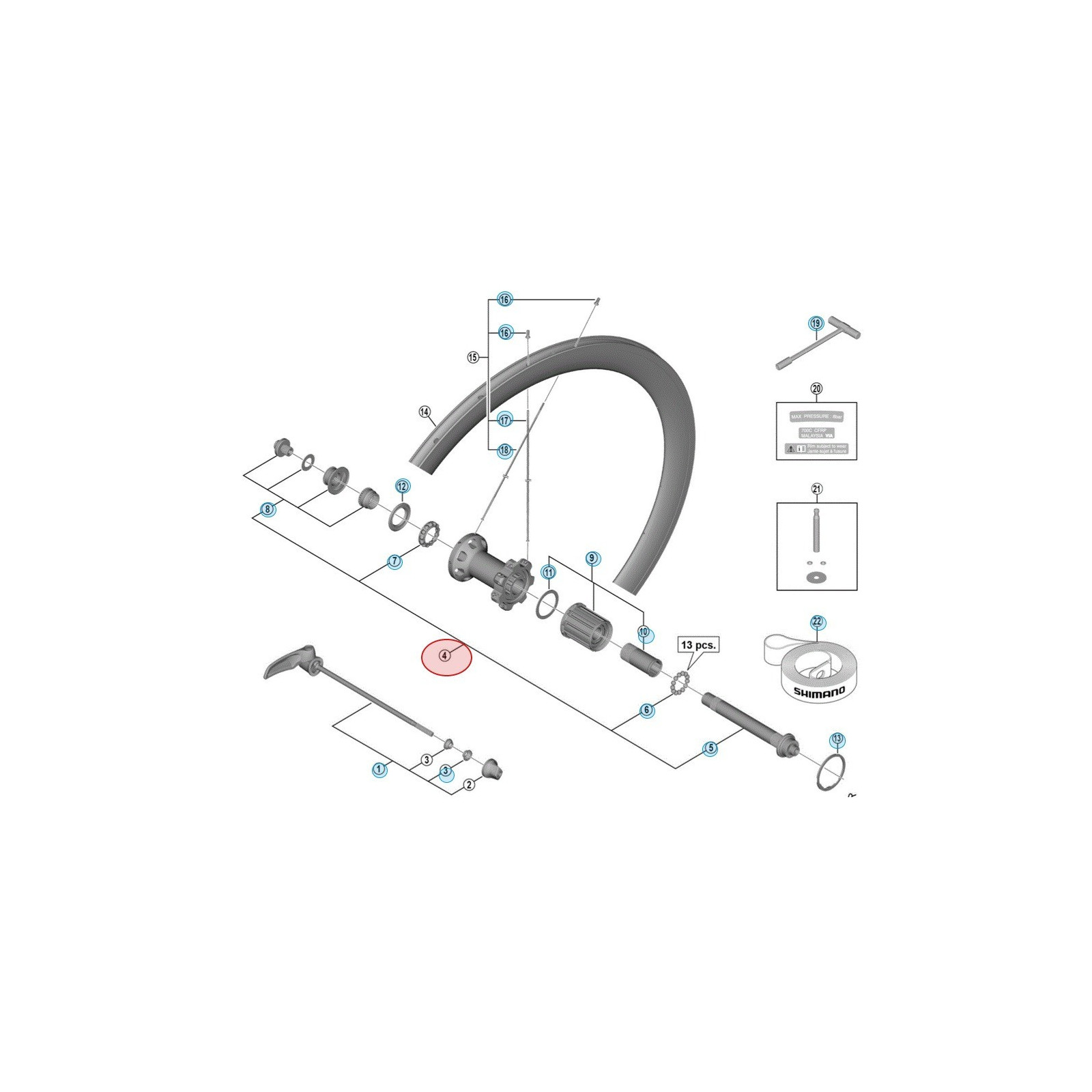 dura ace 9000 rear hub