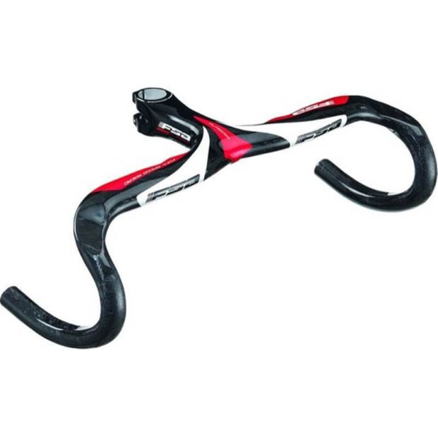 FSA Plasma Integrated Handlebar - Black/Red